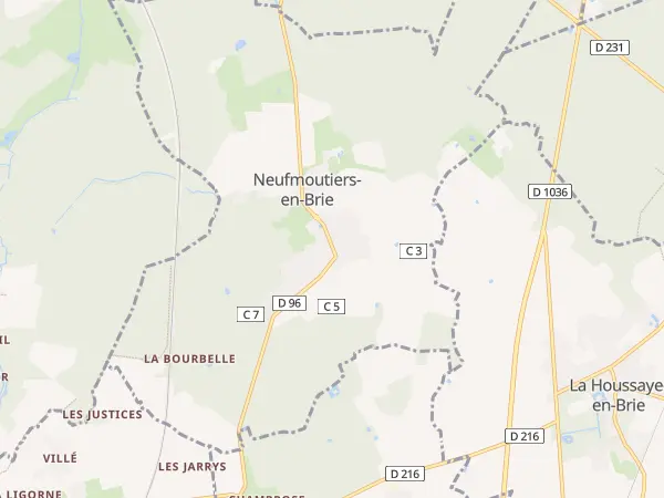 Plan de Neufmoutiers-en-Brie