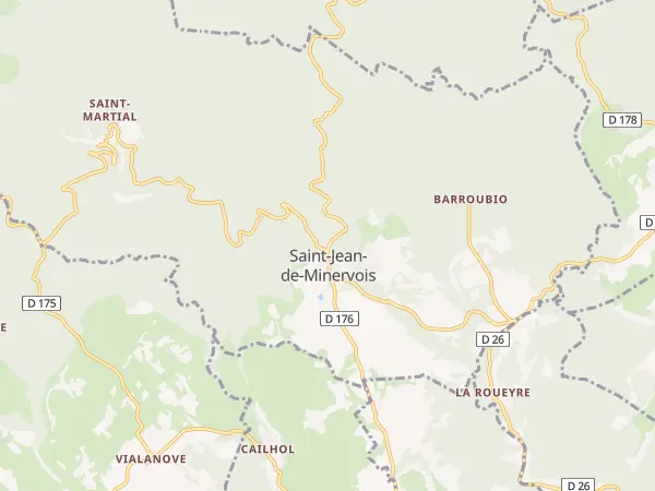 Plan de Saint-Jean-de-Minervois