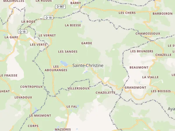 Plan de Sainte-Christine