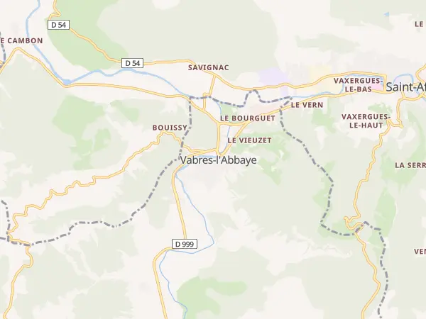 Plan de Vabres-l’Abbaye