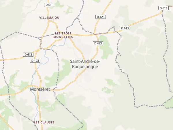 Plan de Saint-André-de-Roquelongue