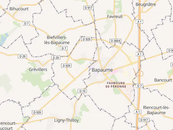 Plan de Avesnes-lès-Bapaume
