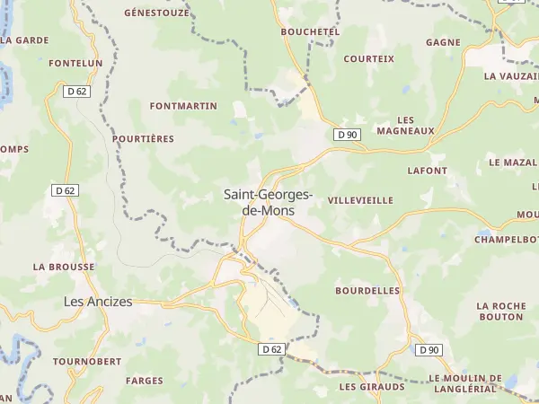 Plan de Saint-Georges-de-Mons