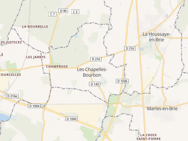 Plan des Chapelles-Bourbon