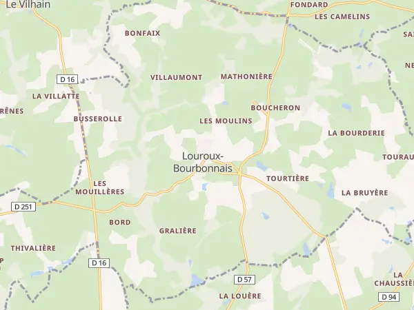 Plan de Louroux-Bourbonnais