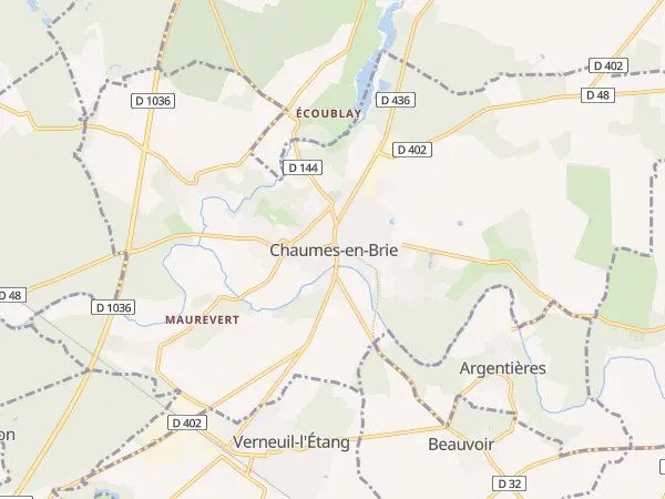 Plan de Chaumes-en-Brie