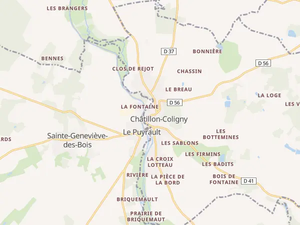 Plan de Châtillon-Coligny