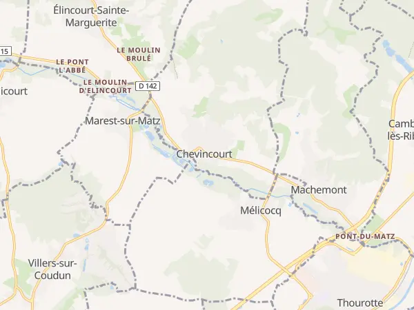 Plan de Chevincourt
