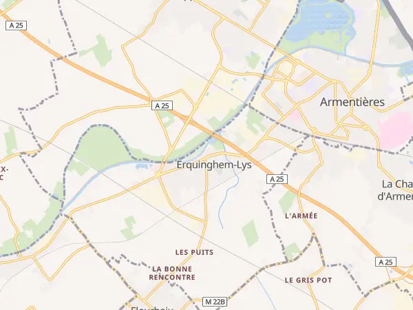 Plan de Erquinghem-Lys