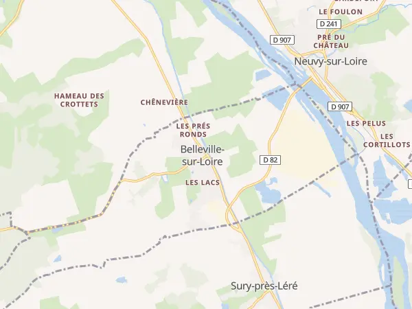 Plan de Belleville-sur-Loire