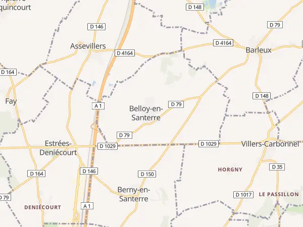 Plan de Belloy-en-Santerre