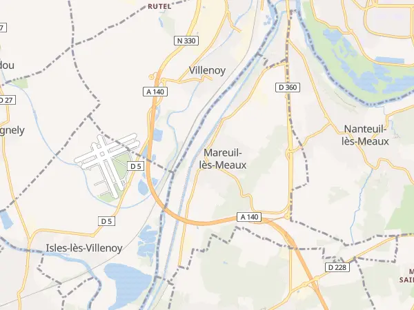 Plan de Mareuil-lès-Meaux