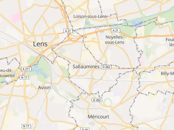 Plan de Sallaumines