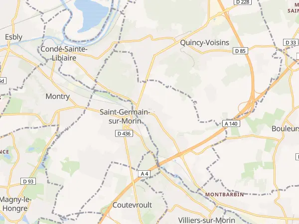 Plan de Couilly-Pont-aux-Dames