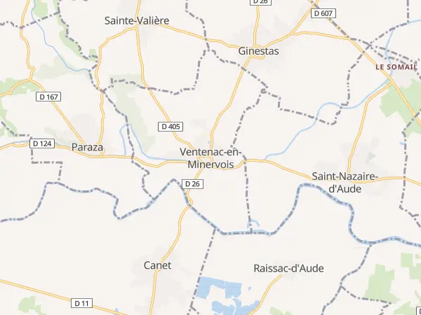 Plan de Ventenac-en-Minervois