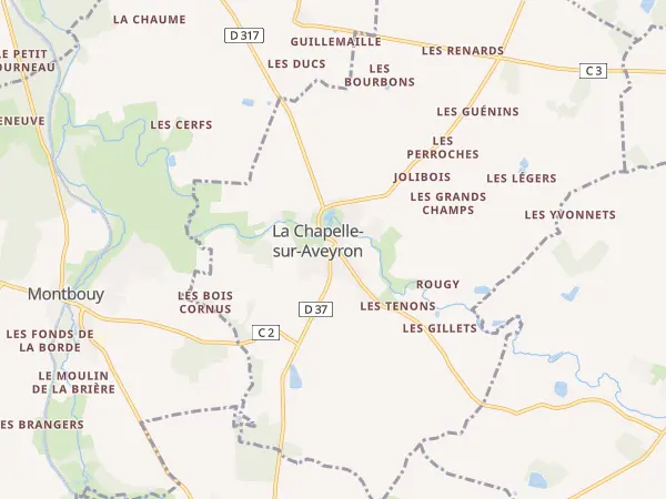 Plan de La Chapelle-sur-Aveyron