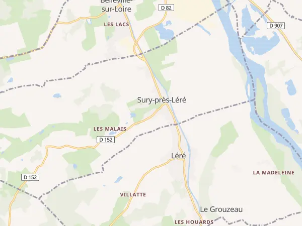 Plan de Sury-près-Léré