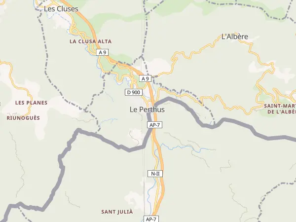 Plan du Perthus