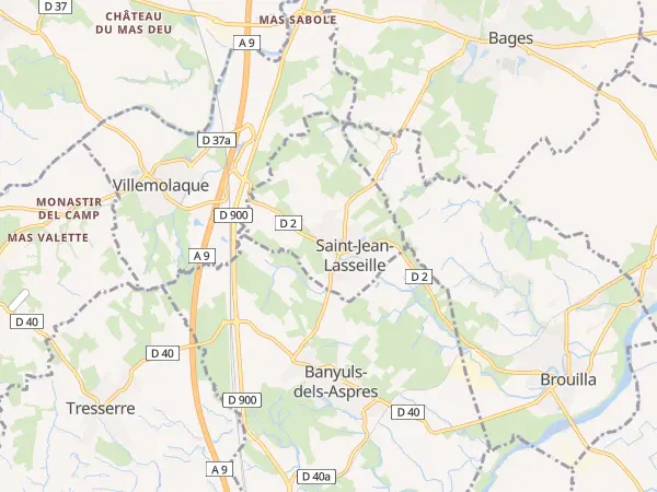 Plan de Saint-Jean-Lasseille