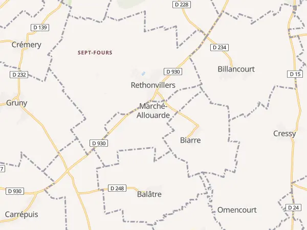 Plan de Marché-Allouarde