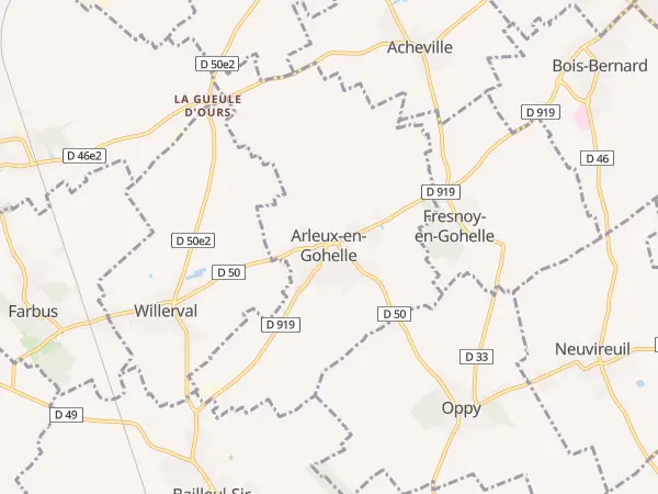 Plan de Arleux-en-Gohelle