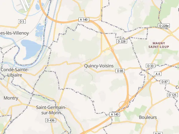 Plan de Quincy-Voisins