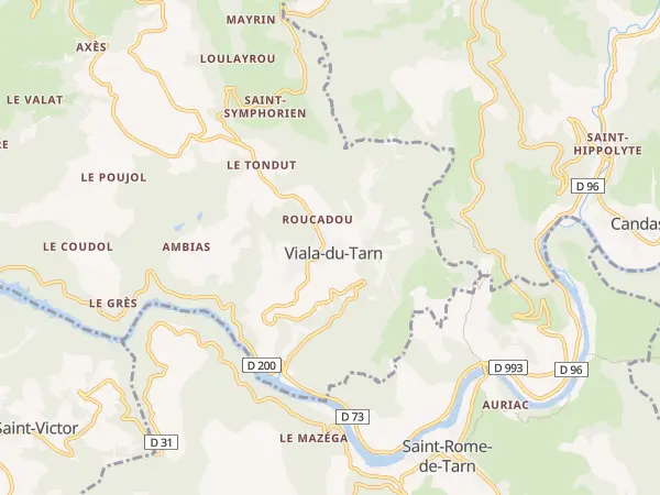 Plan de Viala-du-Tarn