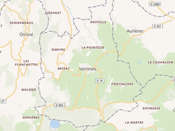 Plan de Vernines