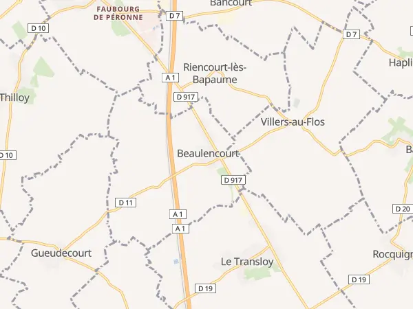 Plan de Beaulencourt