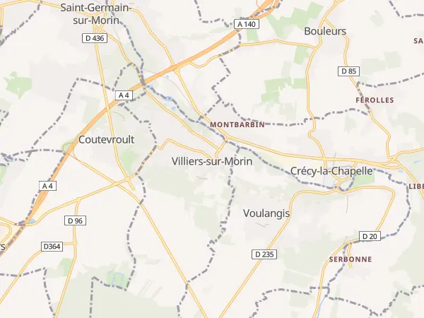 Plan de Villiers-sur-Morin