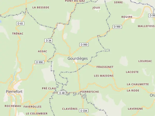 Plan de Gourdièges