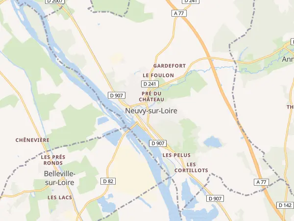 Plan de Neuvy-sur-Loire