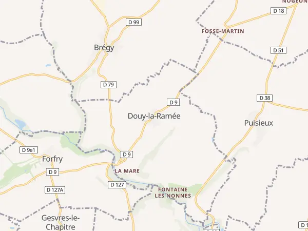 Plan de Douy-la-Ramée
