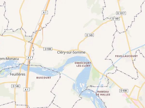 Plan de Cléry-sur-Somme