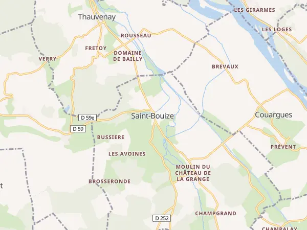Plan de Saint-Bouize