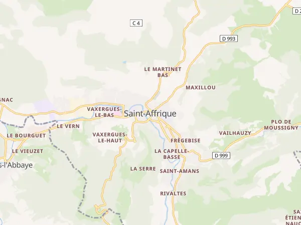 Plan de Saint-Affrique
