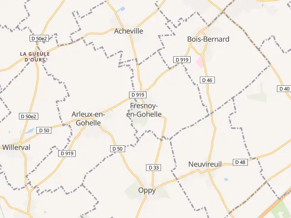 Plan de Fresnoy-en-Gohelle