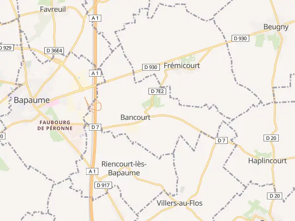 Plan de Bancourt