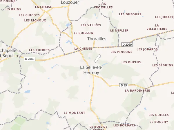 Plan de La Selle-en-Hermoy