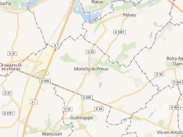 Plan de Monchy-le-Preux
