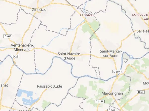 Plan de Saint-Nazaire-d’Aude
