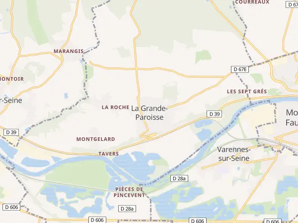 Plan de La Grande-Paroisse