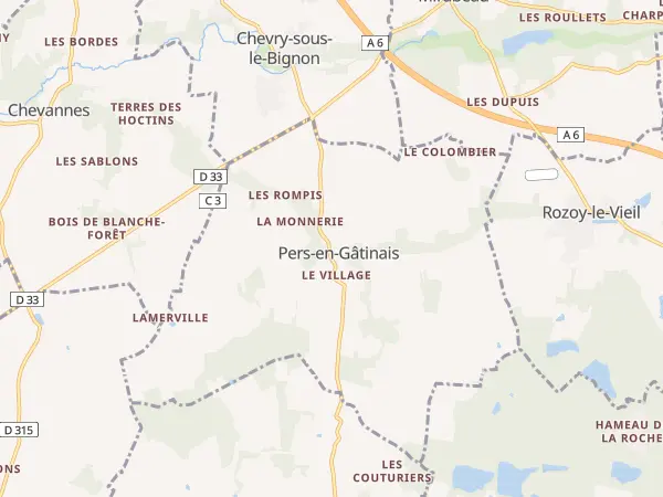 Plan de Pers-en-Gâtinais