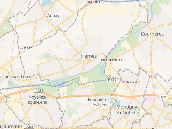 Plan de Harnes
