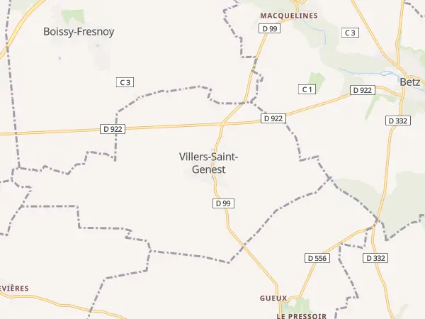 Plan de Villers-Saint-Genest