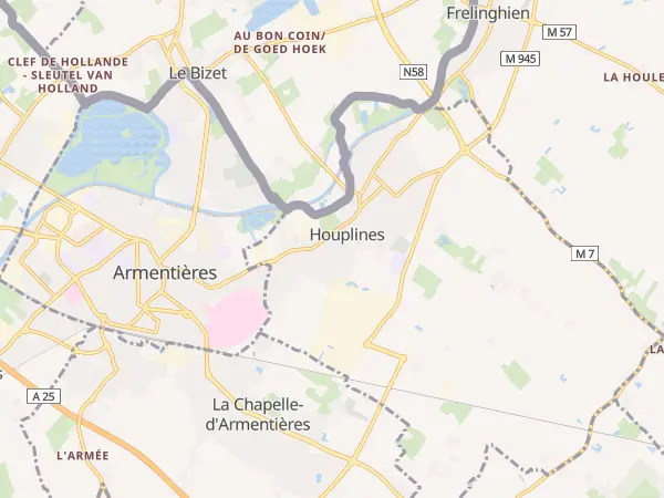 Plan de Houplines