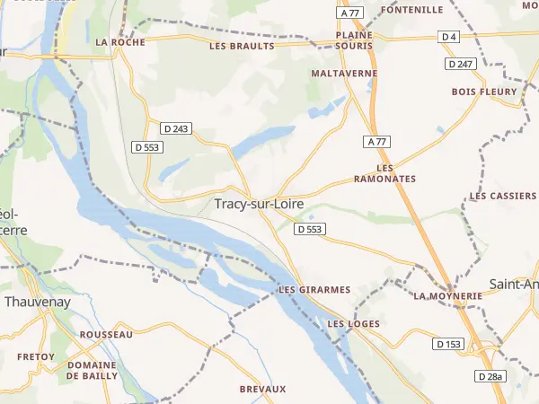 Plan de Tracy-sur-Loire
