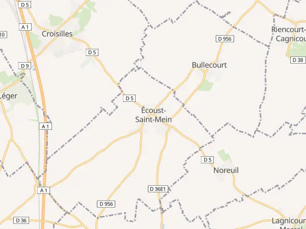Plan de Écoust-Saint-Mein