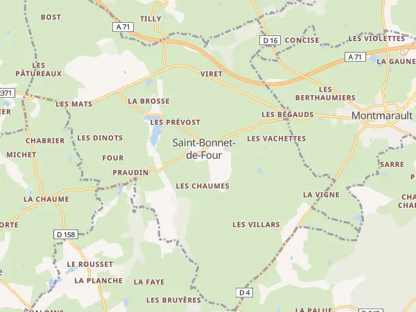 Plan de Saint-Bonnet-de-Four