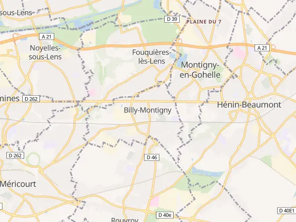 Plan de Billy-Montigny